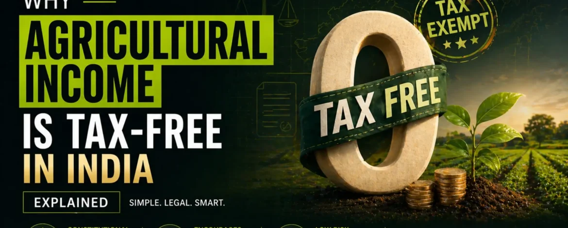 farmland investment maharashtra tax free agricultural income india